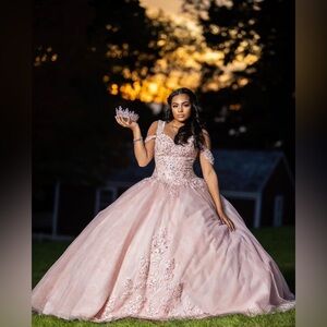 Elegant Pink Ball Gown